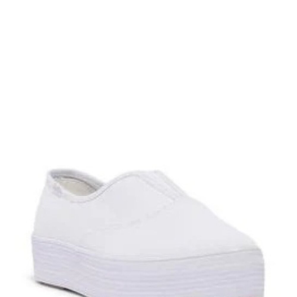 NWT Keds Point Slip Canvas platform sneakers in White - Picture 2 of 12